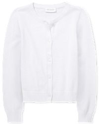 Girls white deals cardigan sweater