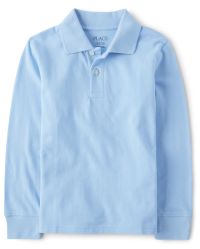 The Childrens Place Boys Little Long Sleeve Uniform Polo Brook Small//5//6