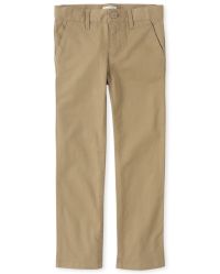 Black Size Little Kid 12.0 Essentials Girl/'s Slim Uniform Chino Pants,