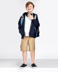 Boys Uniform Woven Pull On Cargo Shorts | The Children's Place - FLAX