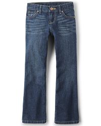 Girls Basic Bootcut Jeans | The Children's Place - INDGOSTONE