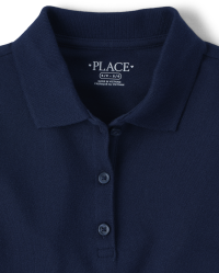 Girls long sleeve polo dress top