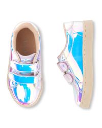 Toddler Girls Holographic Sneakers