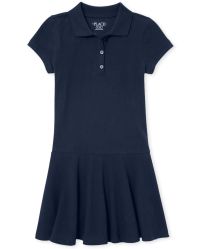 Girls Uniform Short Sleeve Pique Polo Dress | The Children's Place