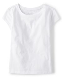 The Childrens Place Girls Short Sleeve Basic Layering T-Shirt