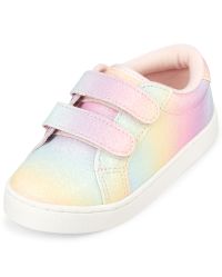 Toddler Girls Glitter Rainbow Sneakers | The Children's Place