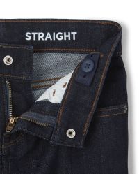 Boys Basic Straight Stretch Jeans - Dark Rinse Wash | The Children's ...