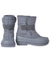 Boys Canvas Snow Boots SLATE The Children s Place