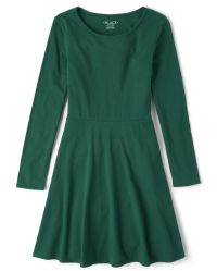 children's place green dress