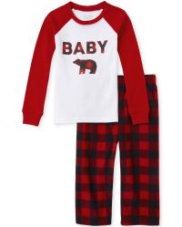 buffalo check pajamas baby