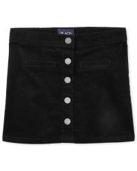 Girls black cord skirt Clearance