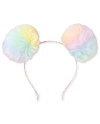 Rainbow Headband, Pom Pom Headband, Colourful Bride, Rainbow Pom Poms,  Pride Hair Accessory, Rainbow Accessory, Teenage Girl Gift 