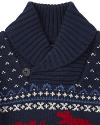 shawl collar sweater baby boy