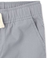 Boys Woven Pull On Jogger Shorts | The Children's Place - FIN GRAY