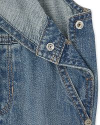 baby boy denim shortalls