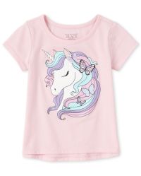 BABIES SHORT SLEEVE TEE BABYS A GO GLITTER