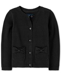 Childrens black cardigan sales