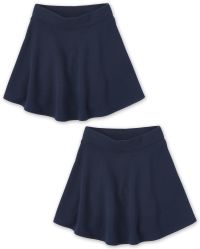 The Childrens Place Girls Uniform Active French Terry Skort 