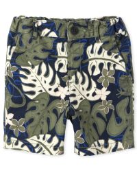 The Childrens Place Baby Boys Printed Chino Shorts