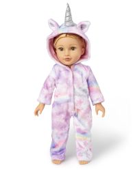 Doll Mommy And Me Long Sleeve Unicorn Cloud Fleece Matching One