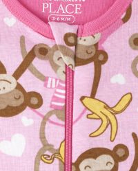 Girls monkey deals pajamas