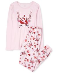 Girls unicorn deals christmas pajamas