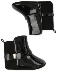 baby patent boots