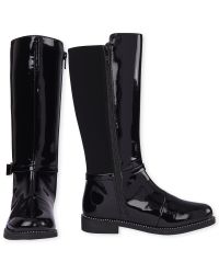 Patent leather boots for girls Sale