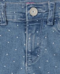 The Childrens Place Big Girls Printed Denim Jeggings