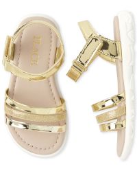 Toddler Girls Glitter And Metallic Sandals | The Children's Place