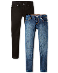 Girls Basic Super Skinny Jeans 2-Pack - MULTI | The
