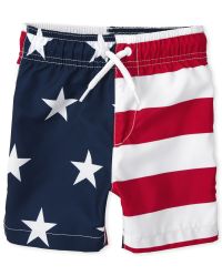 Infant american flag swim trunks store