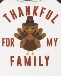 Baby thanksgiving pajamas top