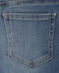 Girls Button Front Straight Jeans | The Children's Place - TALULA WASH