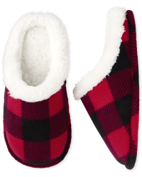 Plaid slippers hotsell