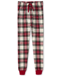 Unisex Adult Plaid Flannel Pajama Pants BLACK The Children s Place CA