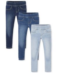 The Childrens Place Girls Fashion Denim Jeggings 
