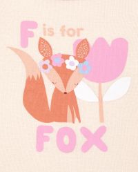 Baby And Toddler Girls Long Sleeve Fox Snug Fit Cotton Pajamas WHITE The Children s Place CA