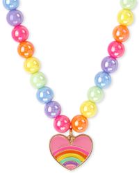 Rainbow Heart Link Chain Bracelet – Purple Cow Toys