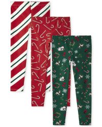 Leggings Cat & Jack Noël - Motif Sapins - Taille 10/12 - État Très Bon