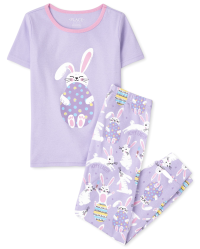 The Children's Place Girls' Be Kind 4-Piece Pajamas, Lovely Lavender,  X-Small : : Fashion