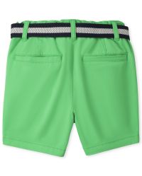 Baby And Toddler Boys Belted Woven Chino Shorts | The Children's Place ...