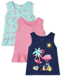 MA&BABY Toddler Girl Outfit - Sleeveless Blessed Print Top & Camouflage Pants Set