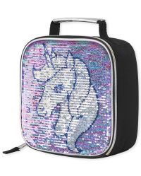 Girls Sequin And Confetti Shaker Unicorn Lunch Box