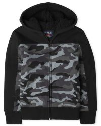 【2plan】Drawing camo two-way hood zip-up 2plan】Drawing camo two-way hood zip-up (2plan/パーカー