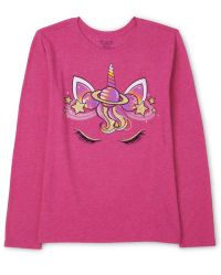 Unicorn Vanilla Ice Full Sleeves Girls T-shirt main image 1