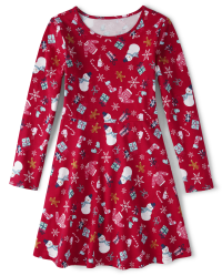 Christmas skater dresses hotsell