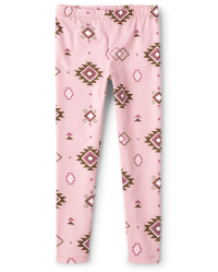 Girls Print Knit Leggings - PINK | The Children's Place