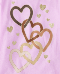 Baby And Toddler Girls Long Sleeve Heart Graphic Tee | The Children's ...