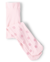 Toddler Girls Glitter Floral Microfiber Tights ROSE MIST The Children s Place CA